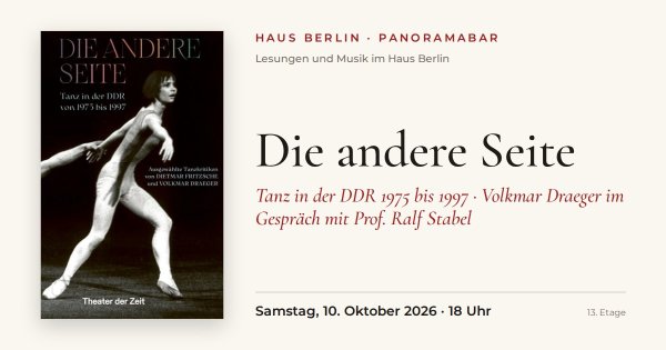 Buchvorstellung - Die andere Seite: Tanz in der DDR 